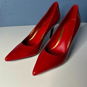 Ralph Lauren Red Patent Leather Heels Size 11B